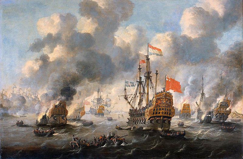  The burning of the English fleet off Chatham, 20 June 1667.